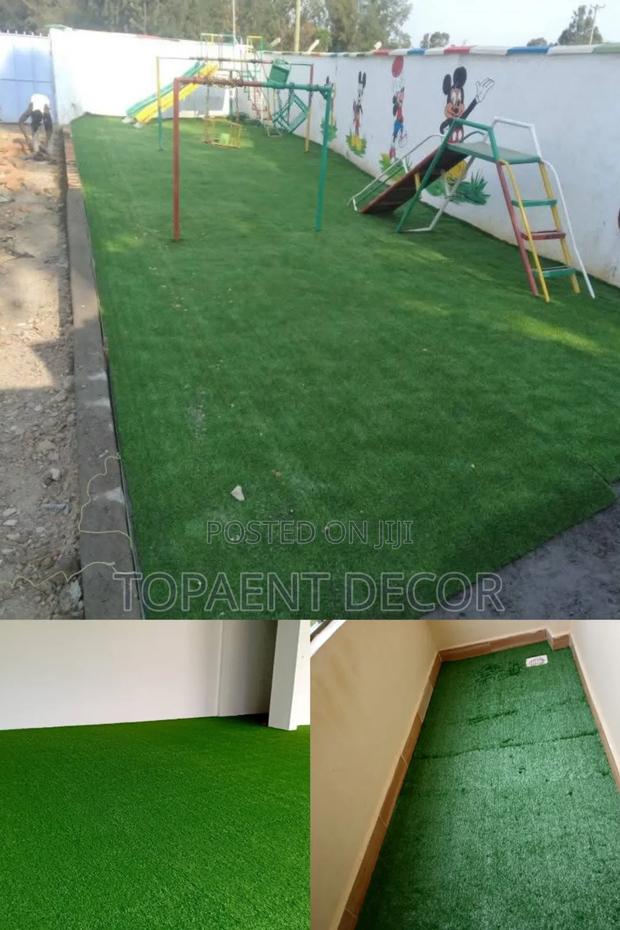 Playground Firm and Radiant Green Artificial Grass Carpet - main view