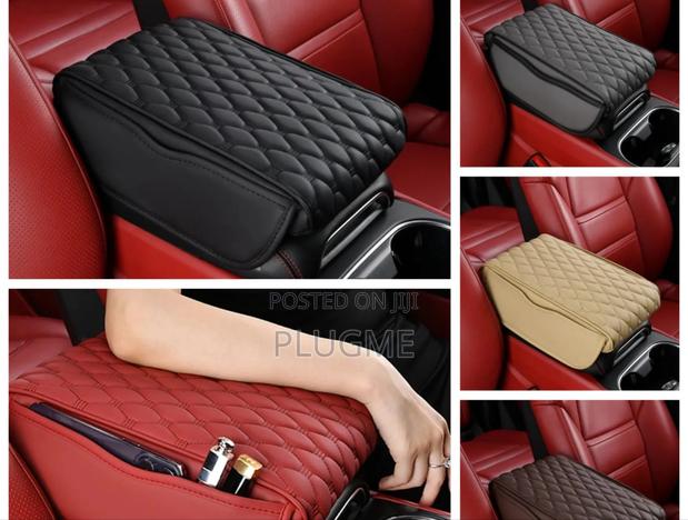 Universal Car Console Armrest Pad With Side Storage - main view