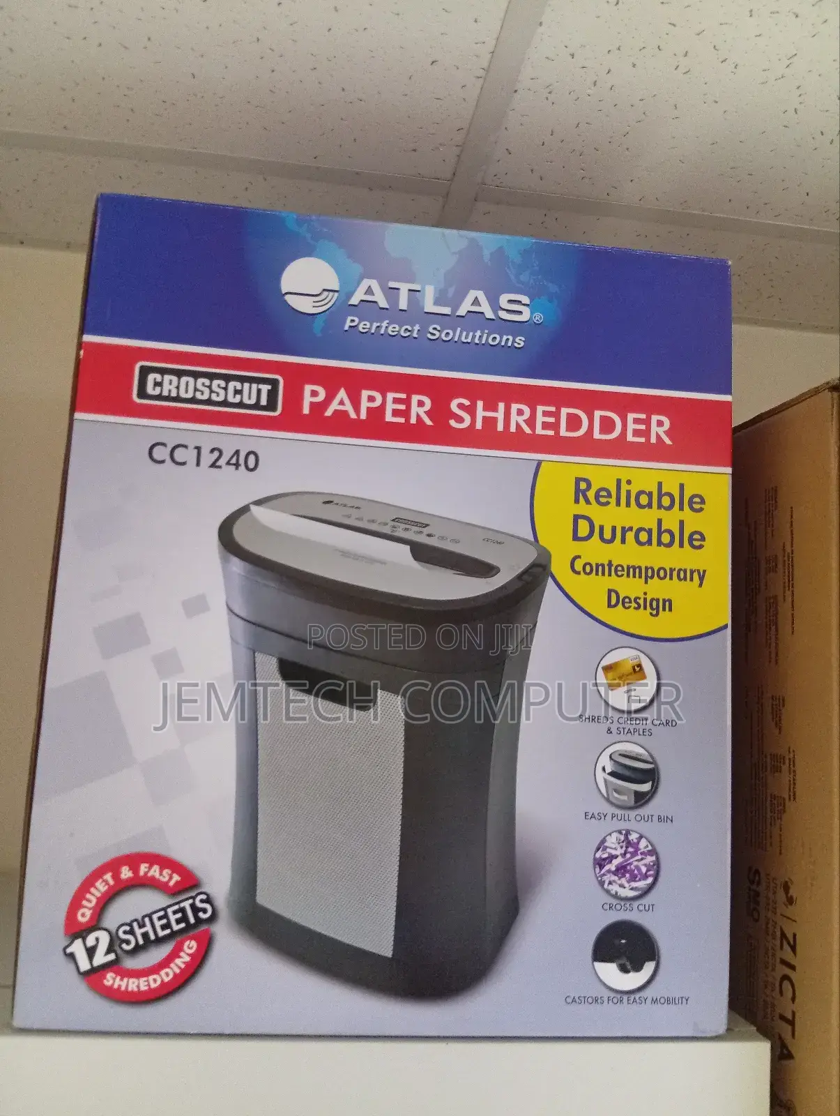 Atlas Cc1240 Crosscut 12 Sheets Paper Shredder