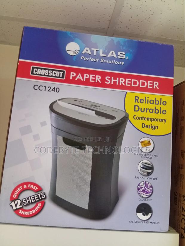 Atlas Cc1240 Crosscut 12 Sheets Paper Shredder - thumbnail 3