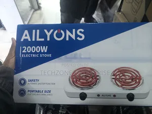 Ailyons Double Hot Plate Coil Non-Stick Electric Cooker