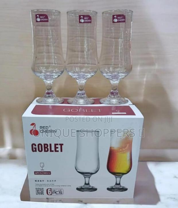 380ml Red Cherry Hurricane Glass Now Available - thumbnail 3