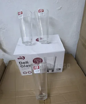 Highball Ribbed Aesthetic Glassware.