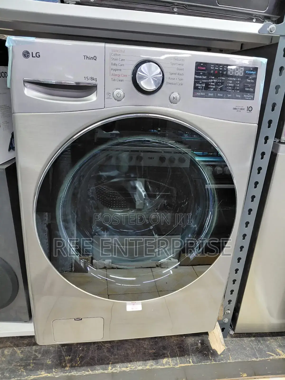 Lg 15/8kg Wash and Dry Front Load Washing Machine