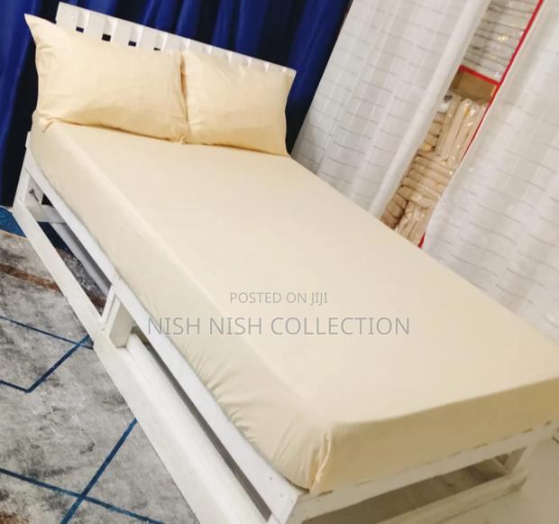 3pc) Cotton Fitted Bedsheet Set - thumbnail 2