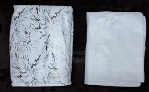 3 Pc Marble Curtains 3 M With Sheer