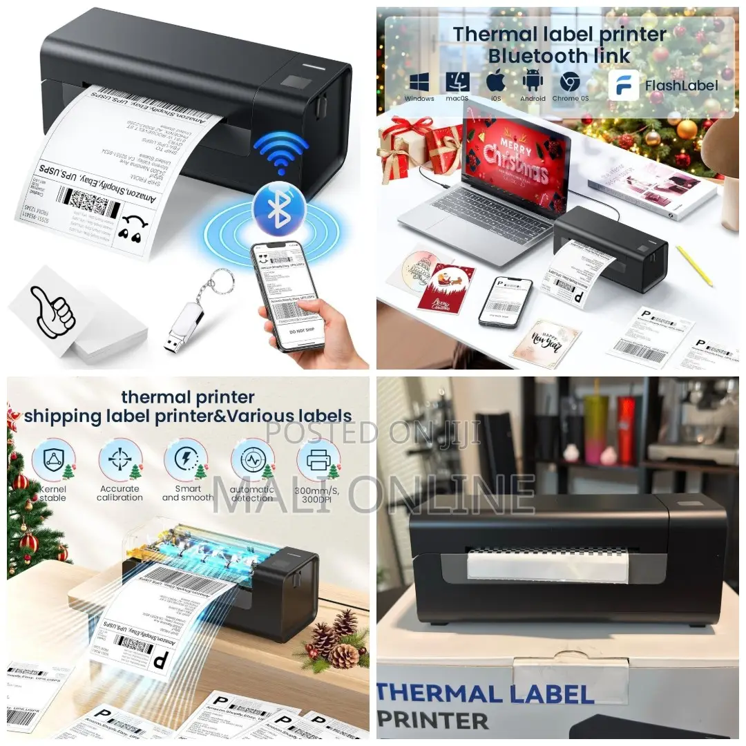 Bluetooth Thermal Label Printer 4x6 Y486bt Shipping Printer