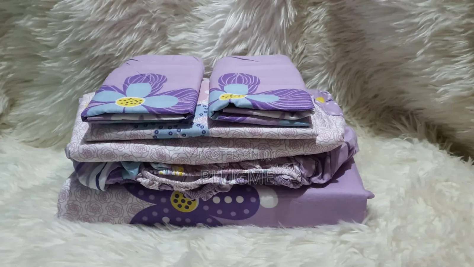 4 in 1 100% Cotton 3pc Bedsheets 6×7