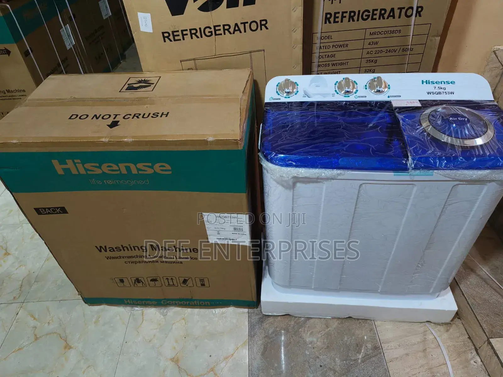 Hisense 7.5kg Twin Tub Washing Machine Top Load
