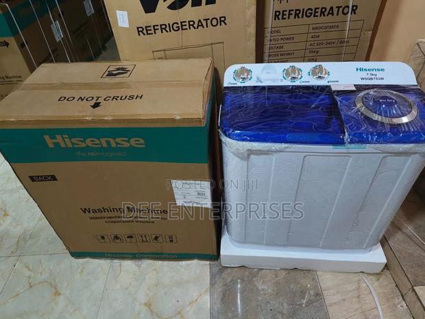 Hisense 7.5kg Twin Tub Washing Machine Top Load - main view