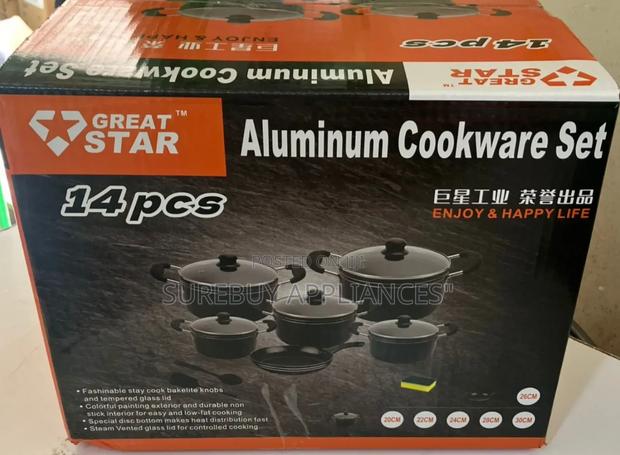 Great Star (Tc Model )14 PCS Nonstick Sufuria Cookware Set - main view
