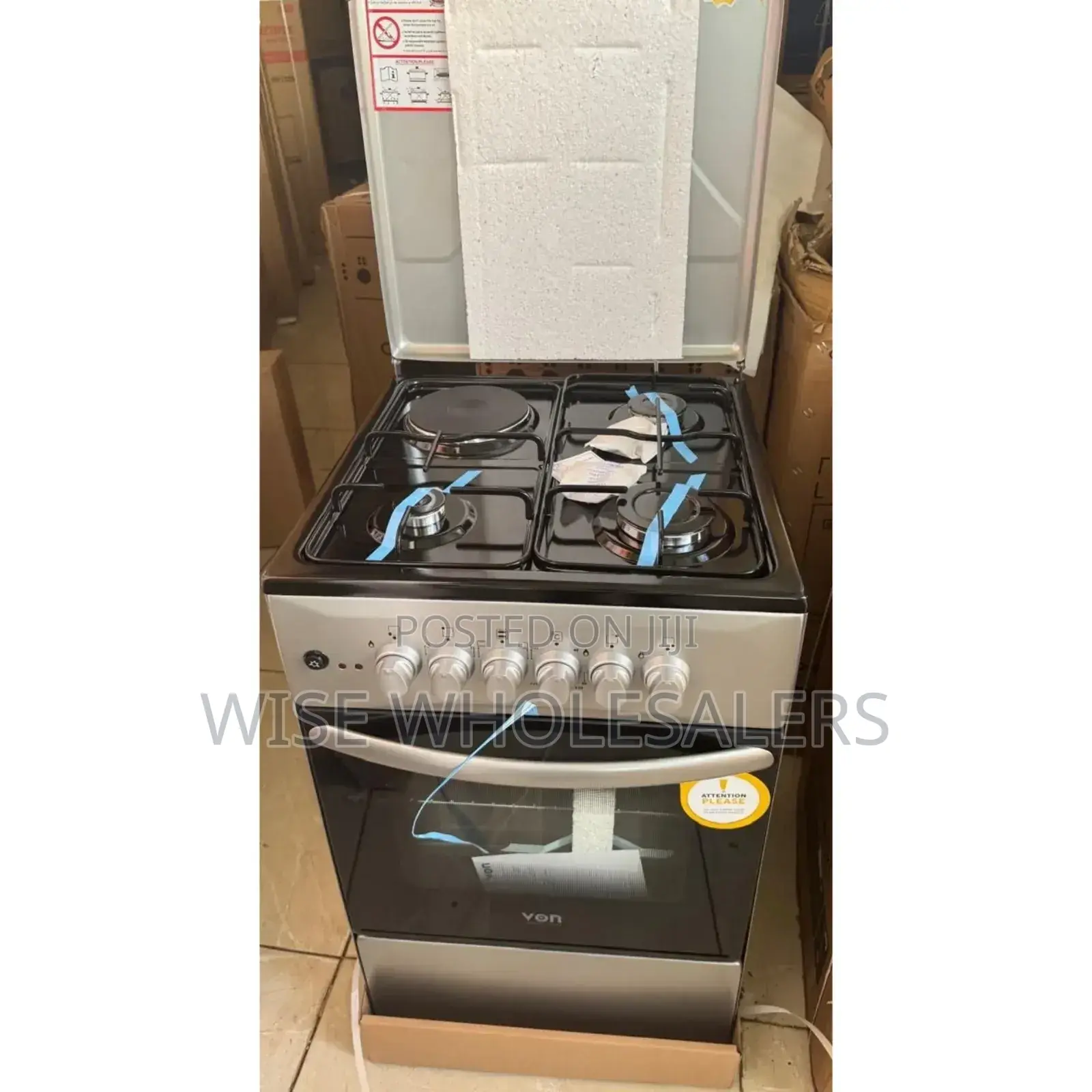 Von Cooker 3 Gas + 1 Electric - Vcf503131nfy Enamel Grey