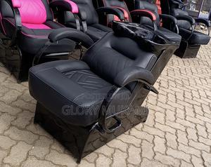 Black Salon Sink Chair - thumbnail 2