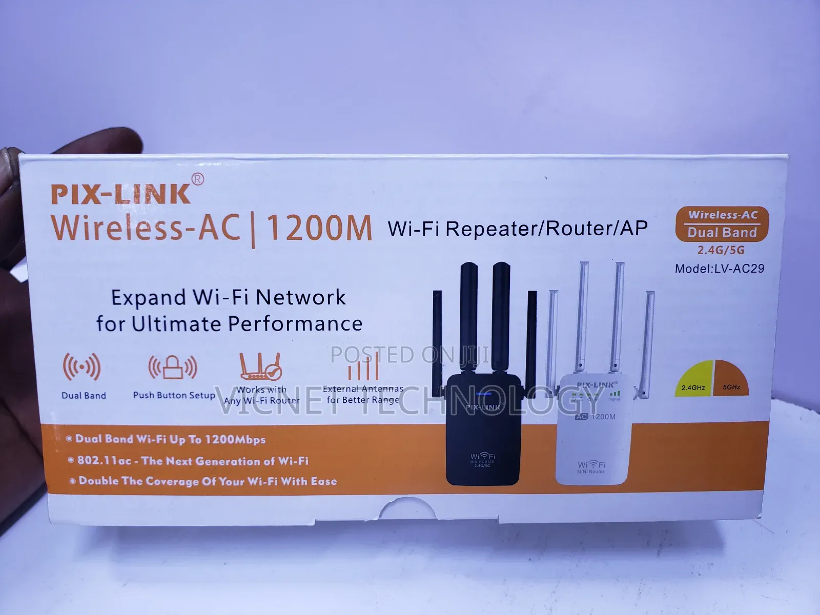 5g Dual Band 1200m Wifi Repeater/ Wifi Extender
