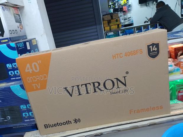 Tv Vitron 40 Inch Smart Frameless Android Tv,1 Yr Warranty
