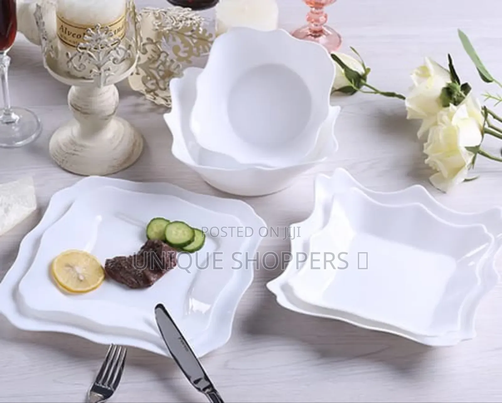 High Quality 24pcs Opal Glass Dinner Set Now Available