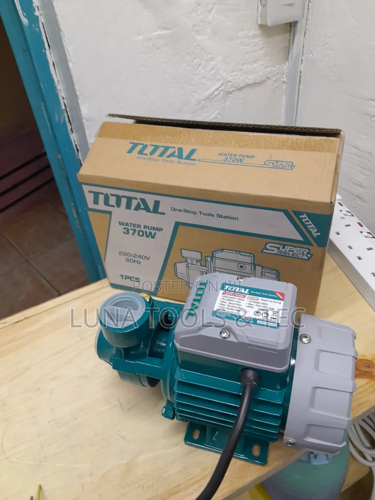 Professional Total Booster Pump 0.5hp 370w 30l/Hr