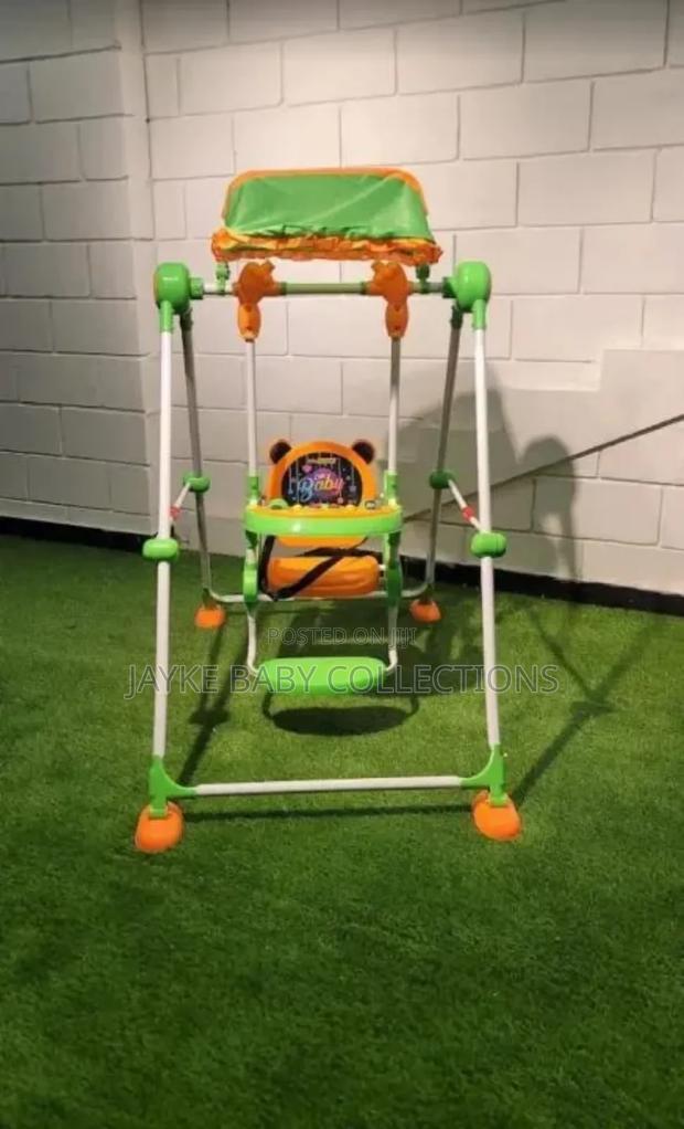 Baby Musical Swing W/ Canopy – Safe Fun for 6m+ - main view