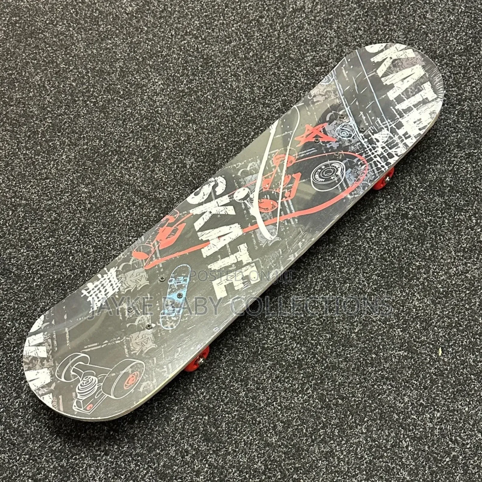 Kids Beginner Skateboard 59cm Retro Design