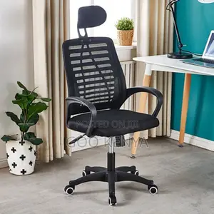 Office Chair ; Adjustable Height Swivel Mesh Backrest