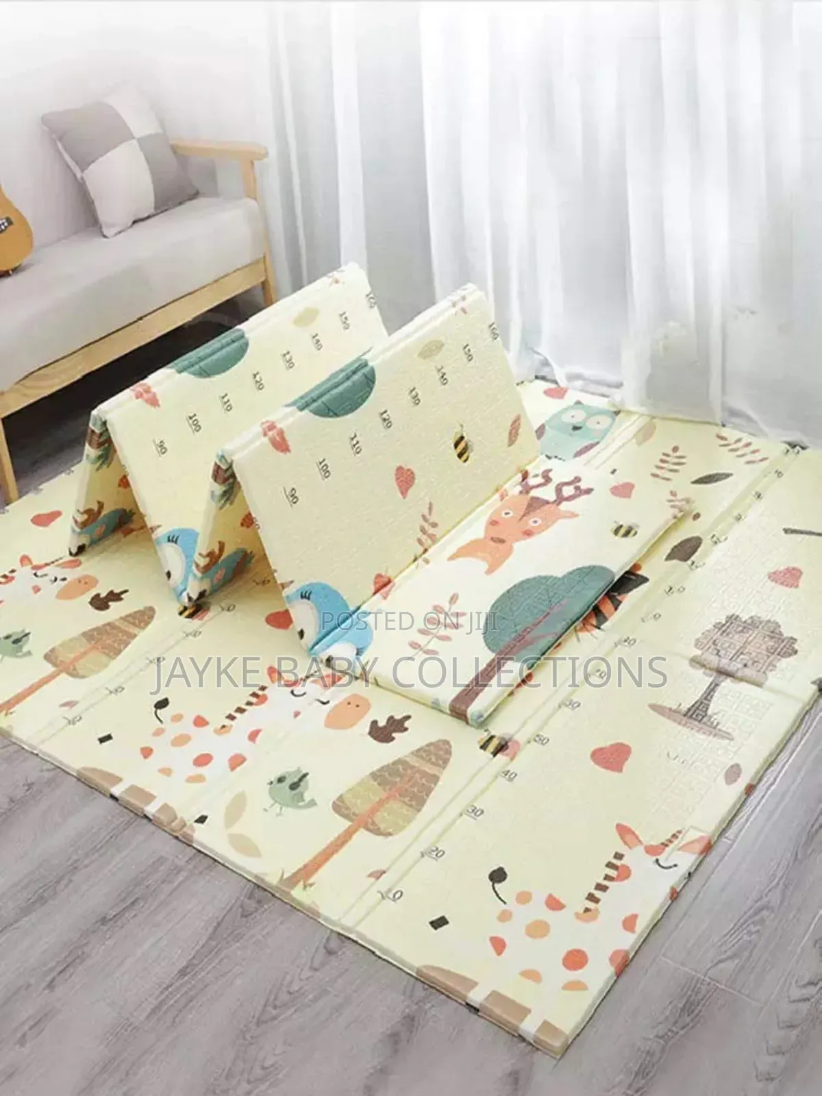 Foldable Reversible Baby Playmat 180x200cm – Safe Easy