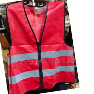 Red With Zip Reflector Vest