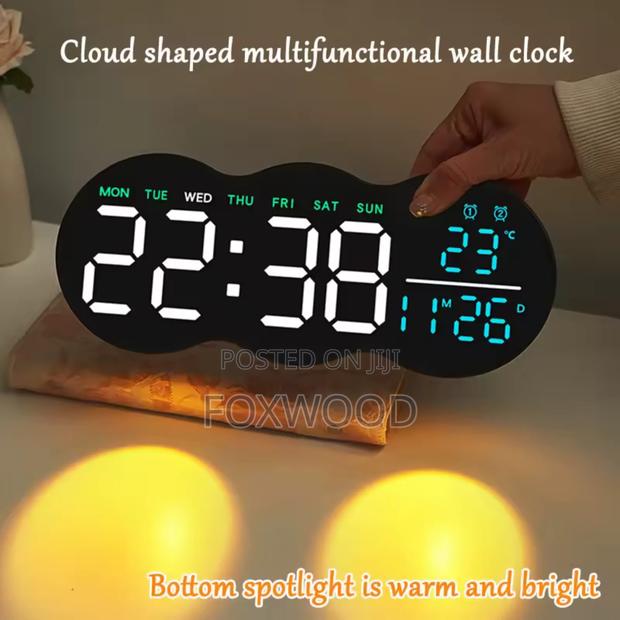 Multifunctional Digital Wall Clock - main view