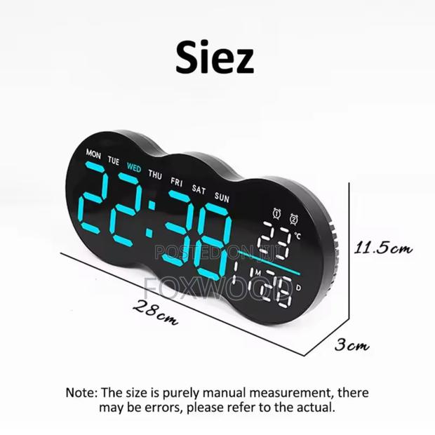 Multifunctional Digital Wall Clock - thumbnail 7