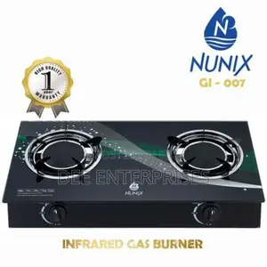 Nunix 2 Burner Low Gas Consumption Glass Top