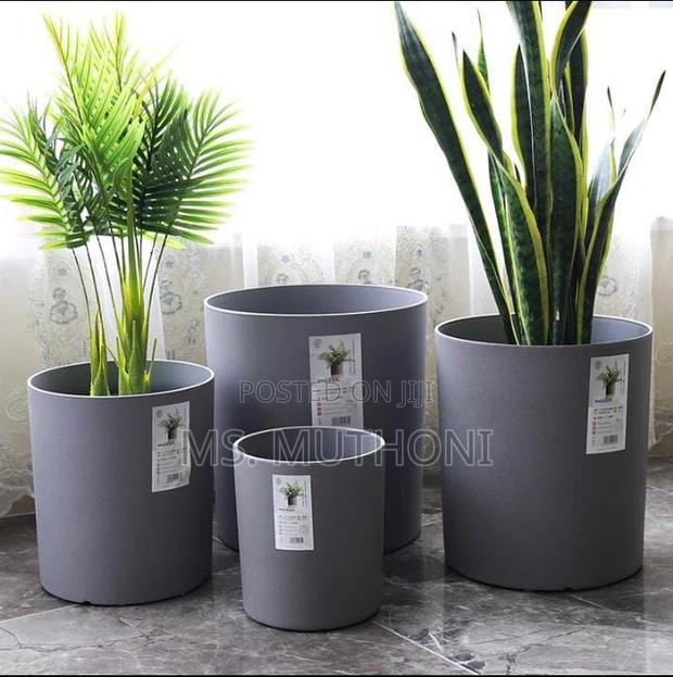Premium Marble Coated Minimalist Design Flower Planters