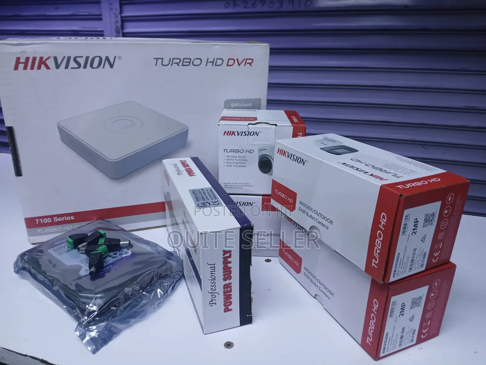 Full Kit 4dvr Channel Hikvision-New 4 Channel 4 Cameras