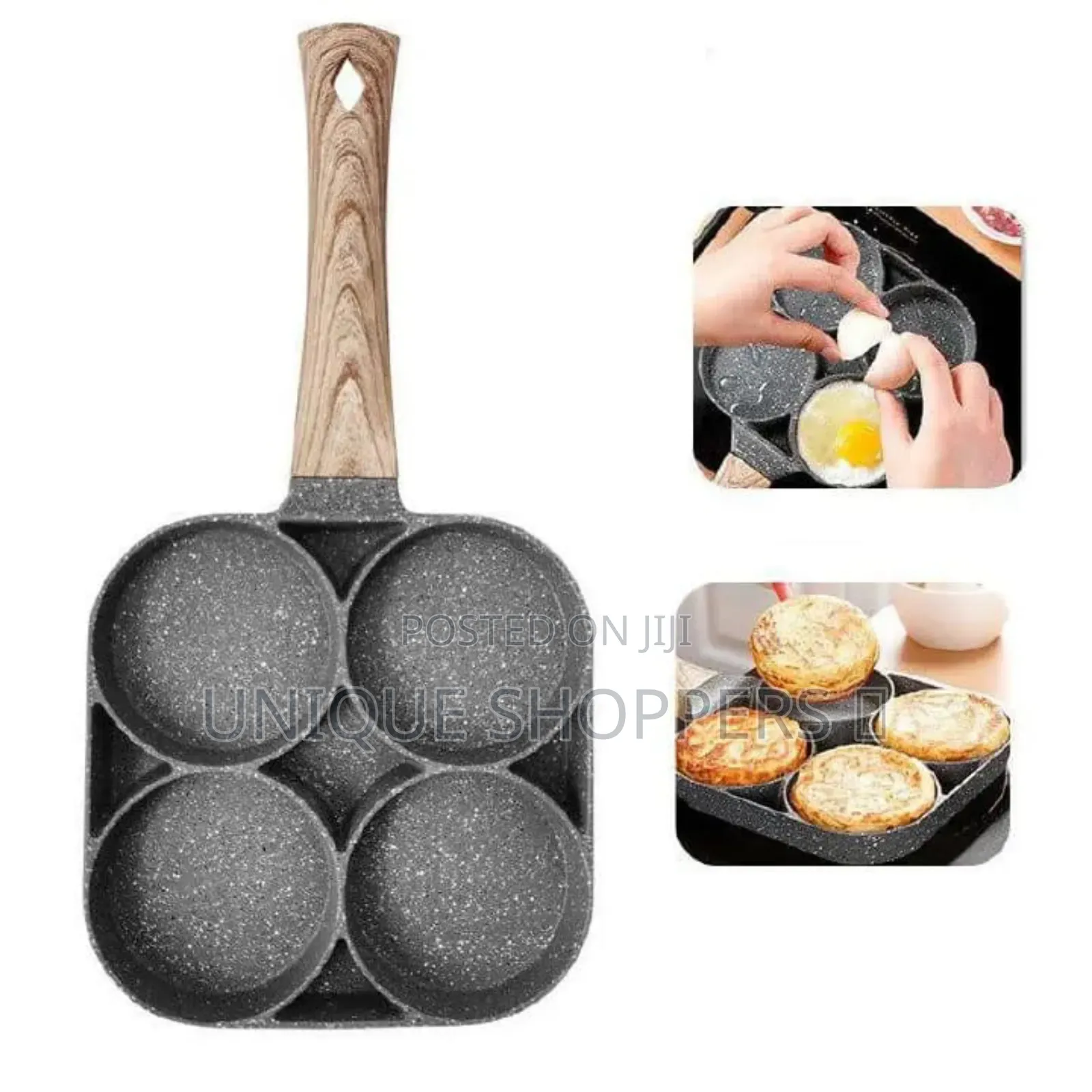 474082 MBH Marble Pancake Pan 4holes