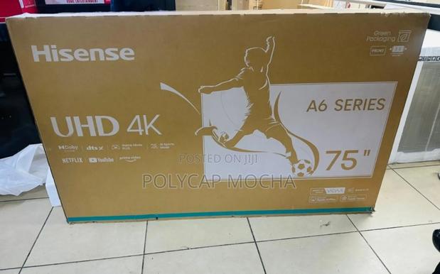 Hisense 75a6 75 Inch Smart HDR Frameless Tv - main view