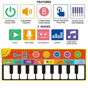 Kids Piano Music Mat – 10 Keys Dance Play Mat