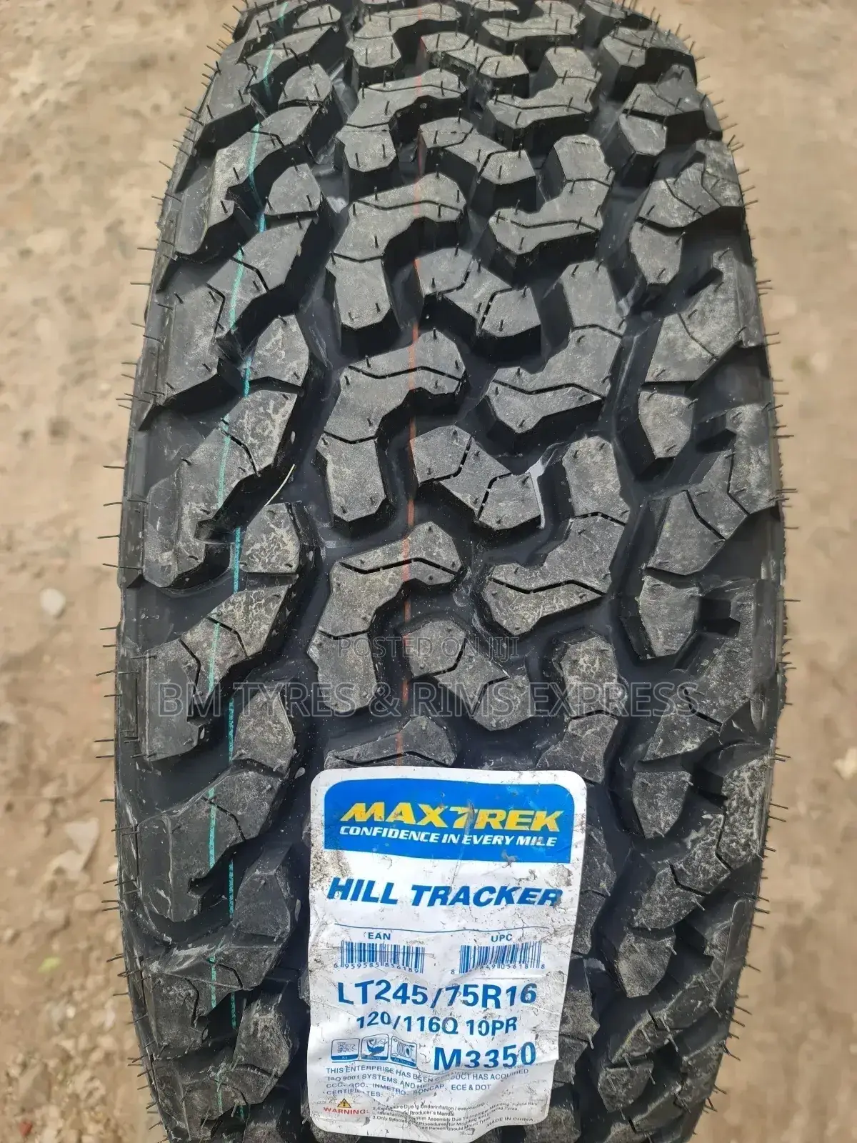 245 /70 R16 Maxtrek Tyres (All Terrrain) Hill Tracker.