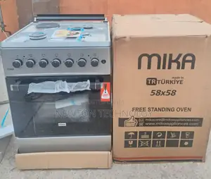 Silver Mika Standing Cooker 58 X 58 3 Gas