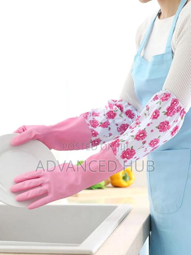 Elbow Size Waterproof Washing Gloves - main view