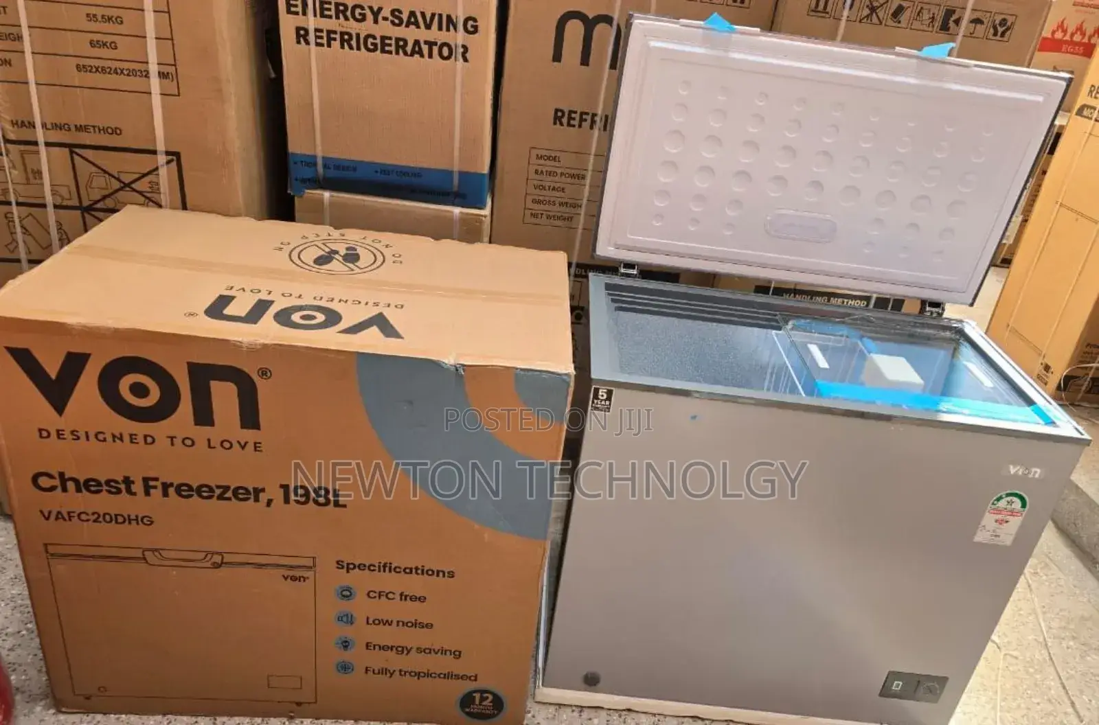 Von 198 Litres Chest Deep Freezer