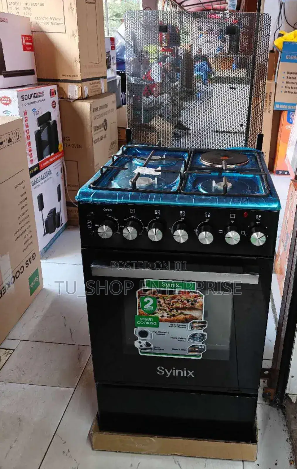 Cooker! Syinix 50by 50 Standing With Electric Oven