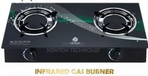 Nunix 2 Burner Low Gas Consumption Glass Top Table Ke