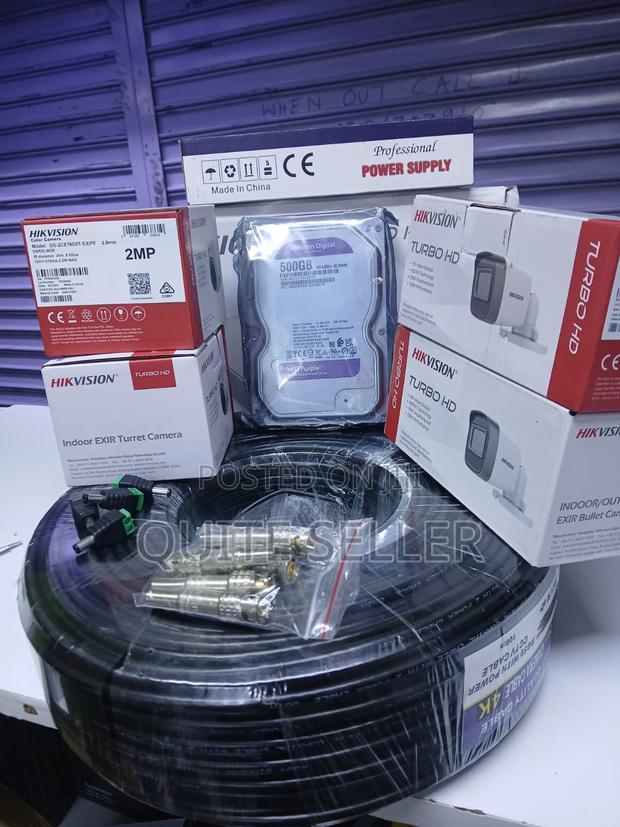 Hikvision Camera 4 Set Cameras Full Kit Hikvision - main view