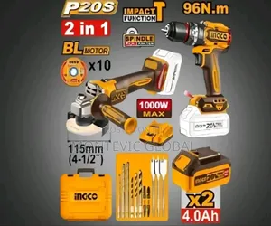 Ingco Cordless 2pc Combo Kit