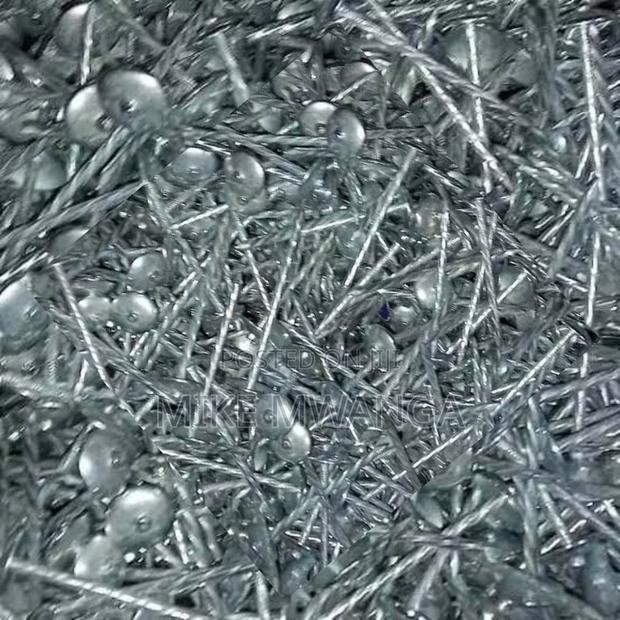 Galvanized Steel Roofing Nails (25kg)