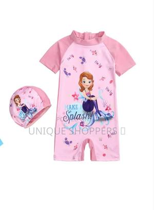 Sofia Themed Girls Swimming Costume - thumbnail 2