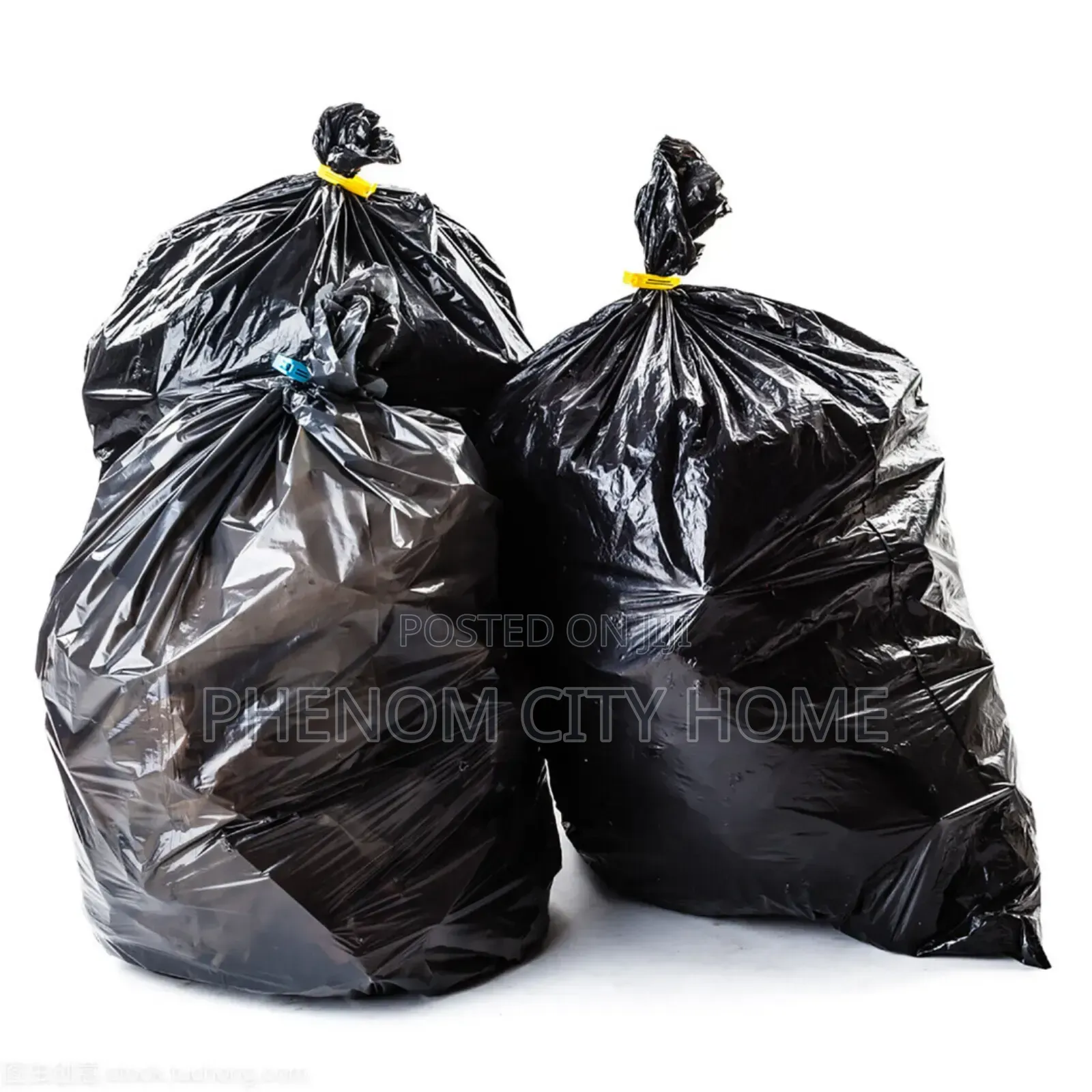 Black Pe Garbage Bags Sets Available