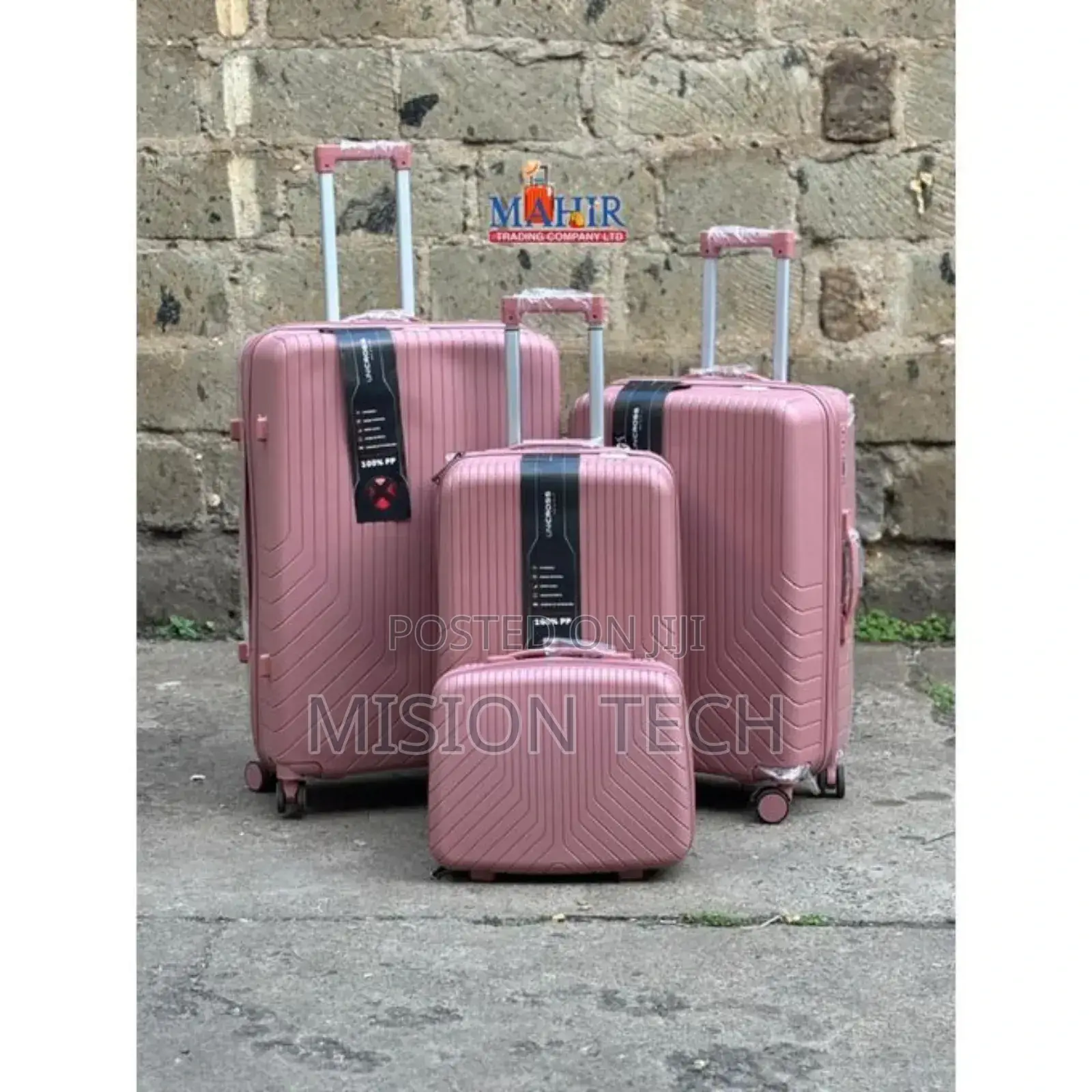 4 in 1 Unbreakble Laxurious Rubber Suitcase Travel Bag