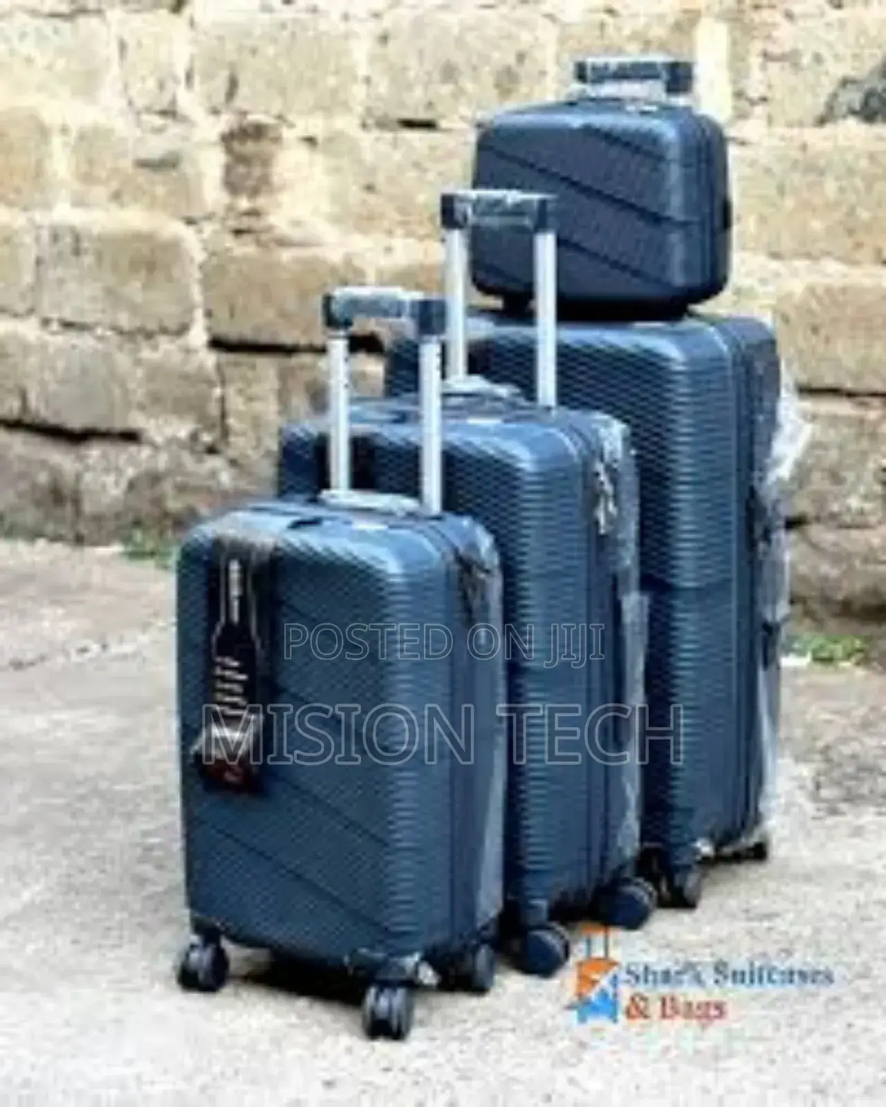 4 in 1 Unbreakble Laxurious Rubber Suitcase Travel Bag