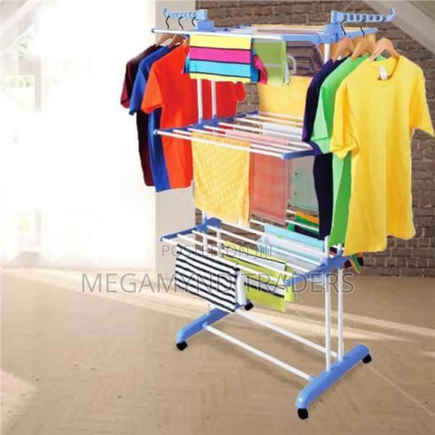 Drying Clothes Rack With Wheels/Clothes Rack - thumbnail 4
