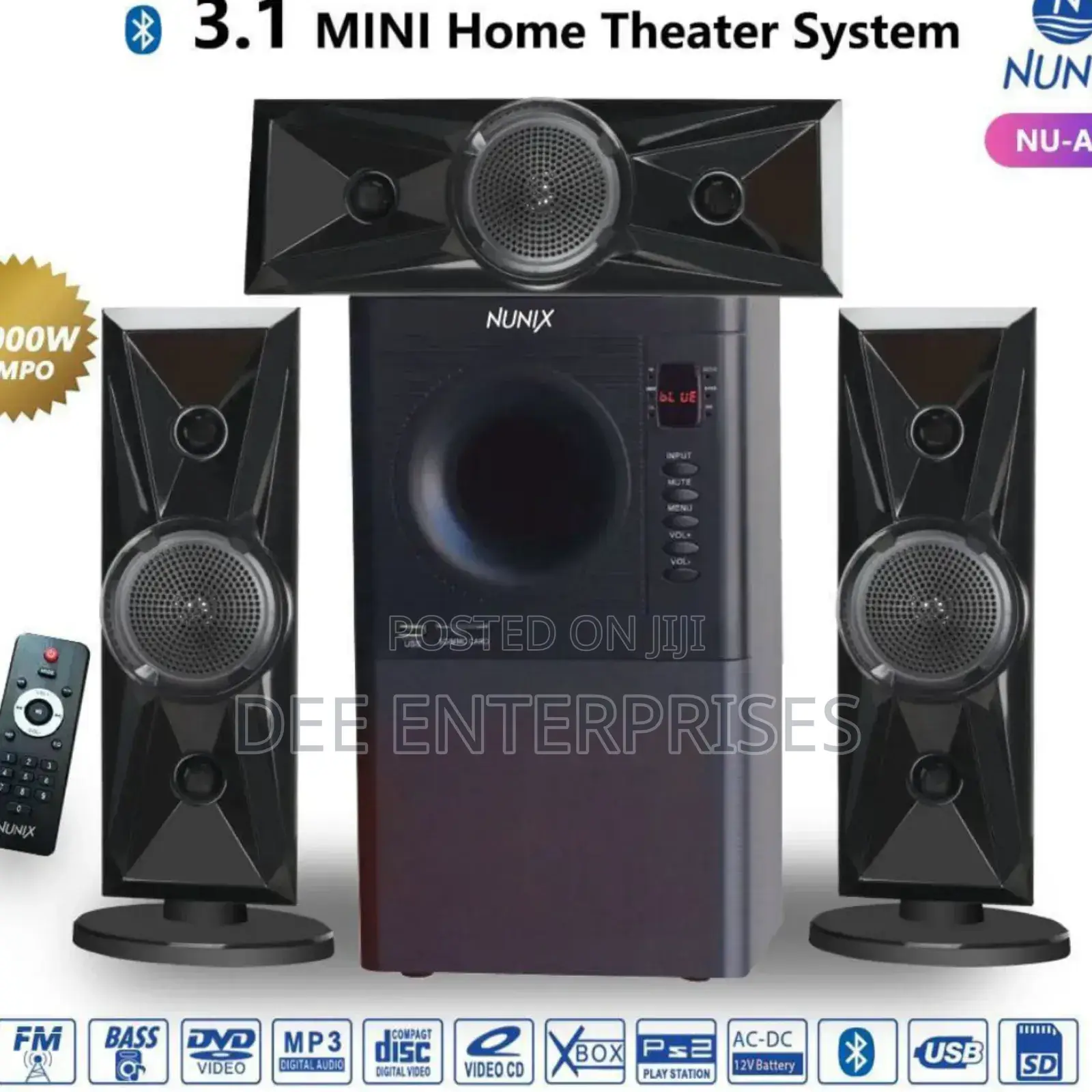 Nunix 3.1 Mini Home Theater System Nu-A60