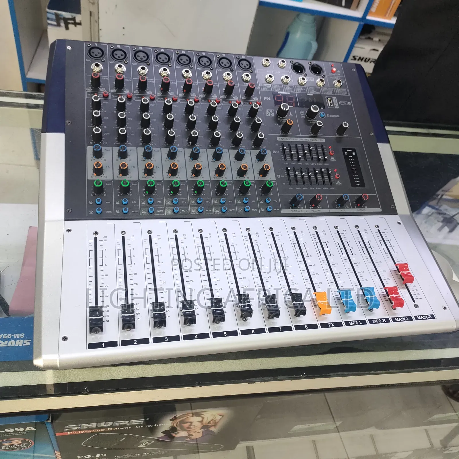 New Model 8 Channels Pro Powered Mixer With Usb/Bluetooth Cooler Fun
